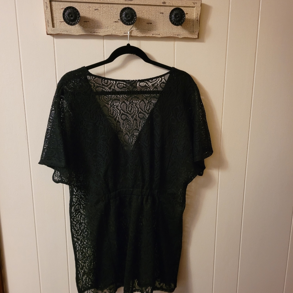 Jaclyn Smith Lace Top/Swimsuit Coverup XL - Picture 4 of 7